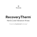 Therabody RecoveryTherm Hot & Cold Vibration Knee User Manual preview