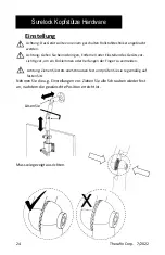 Предварительный просмотр 24 страницы Therafin Surelock 50218 Manual