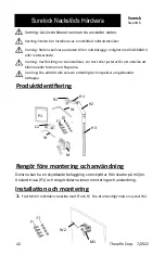 Предварительный просмотр 42 страницы Therafin Surelock 50218 Manual