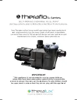 Theralux Theraflo S-Series Installation And Operating Instruction Manual preview