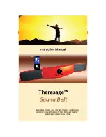 Therasage Sauna Belt Instruction Manual preview