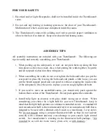 Preview for 8 page of TheraSauna TS7552 Owners Manual And Assembly