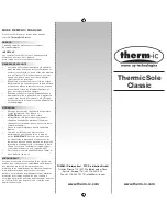 therm-ic ThermicSole Classic Instructions For Use preview