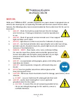 Preview for 6 page of THERMA-KLEEN Ultra 250 Operator'S Manual