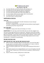 Preview for 13 page of THERMA-KLEEN Ultra 250 Operator'S Manual