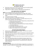 Preview for 16 page of THERMA-KLEEN Ultra 250 Operator'S Manual