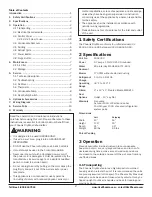 Preview for 2 page of Therma-Stor 4036000 Owner'S Manual