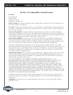 Preview for 17 page of Therma-Stor HI-E Dry 195 Installation, Operation And Maintenance Instructions