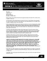 Preview for 6 page of Therma-Stor Phoenix FOCUS II Owner'S Manual