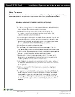 Preview for 3 page of Therma-Stor quest 150 dual Installation, Operation And Maintenance Instructions