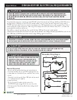 Preview for 9 page of Therma-Stor Quest 185 Cool Installation, Operation And Maintanance Manual