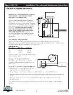 Preview for 14 page of Therma-Stor Quest DRY 150 Installation, Operation And Maintenance Instructions