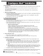 Therma-Stor Santa-Fe Crawlspace Alert Installation Manual preview