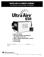 Therma-Stor Ultra-Aire 65H Manual preview