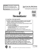 Preview for 1 page of Thermablaster WDFT060-VF-IR Owner'S Manual