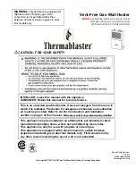 Thermablaster WDFT060 User Instructions preview