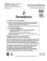 Thermablaster WLT060-VF User Manual preview