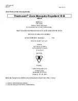 Preview for 15 page of ThermaCell Zone Mosquito Repellent VI-B Manual