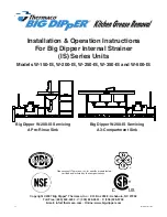 Preview for 1 page of Thermaco Big Dipper W-200-IS Installation & Operation Instructions