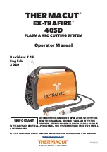 THERMACUT EX-TRAFIRE 40SD Operator'S Manual предпросмотр