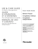 Preview for 1 page of Thermador Bottom Freezer Use & Care Manual