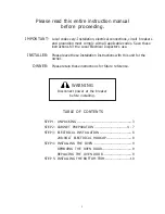 Preview for 2 page of Thermador C271 Installation Instructions Manual