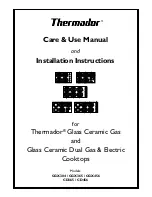 Preview for 1 page of Thermador CD365 Care & Use Manual And Installation Instructions