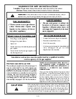 Preview for 3 page of Thermador CD365 Care & Use Manual And Installation Instructions