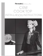 Thermador CEM COOKTOP Installation Instructions Manual preview