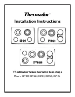 Preview for 1 page of Thermador CEP304 Installation Instructions Manual