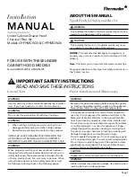 Thermador CHFHMDW30 Installation Manual preview