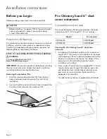 Preview for 4 page of Thermador CHMHP366W Installation Instructions Manual