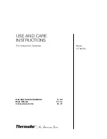 Preview for 1 page of Thermador CIT365DS Use And Care Instructions Manual