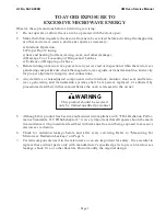 Preview for 5 page of Thermador CM301B Service Manual