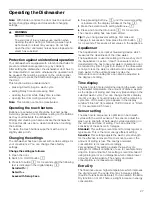 Preview for 27 page of Thermador DWHD860RFM Use And Care Manual