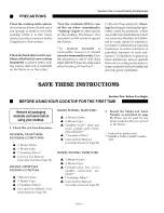 Preview for 40 page of Thermador ExtraLow GGS30 Care And Use Manual