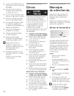 Preview for 74 page of Thermador FREEDOM T18ID80 User Manual