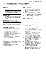 Preview for 3 page of Thermador Freedom THREFR633 Use & Care Manual