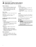 Preview for 4 page of Thermador Freedom THREFR633 Use & Care Manual