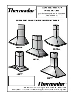 Предварительный просмотр 1 страницы Thermador HCSW Care & Use Manual