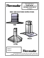 Thermador HDI42 Installation And Use Instructions Manual предпросмотр