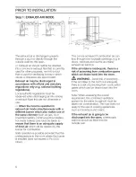 Preview for 6 page of Thermador HMIB40HS/01 Installation Manual