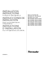 Предварительный просмотр 1 страницы Thermador KBUDT4255E Installation Instructions Manual