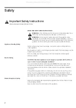 Preview for 2 page of Thermador LFTD 30 Series Use And Care/Installation Manual