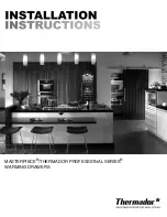 Thermador MASTERPIECE PROFESSIONAL Series Installation Instructions Manual preview