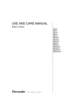 Thermador ME271 Use And Care Manual preview