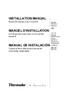 Preview for 1 page of Thermador MET27E Installation Manual