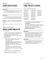 Preview for 3 page of Thermador PA36JLBG Installation Instructions Manual