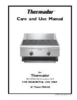 Thermador PB30RYS Care And Use Manual preview