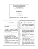 Preview for 2 page of Thermador PCG 30 Care And Use Manual